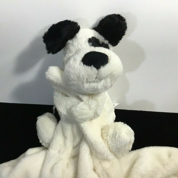 jellycat black and white dog
